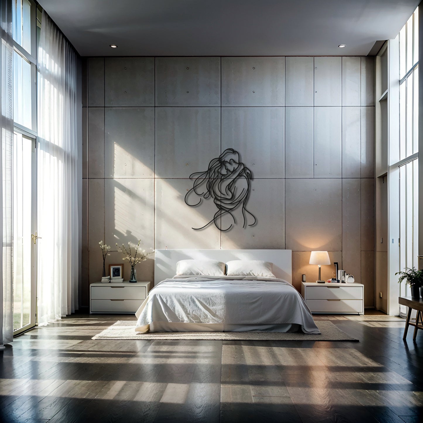 Modern Couple Embrace