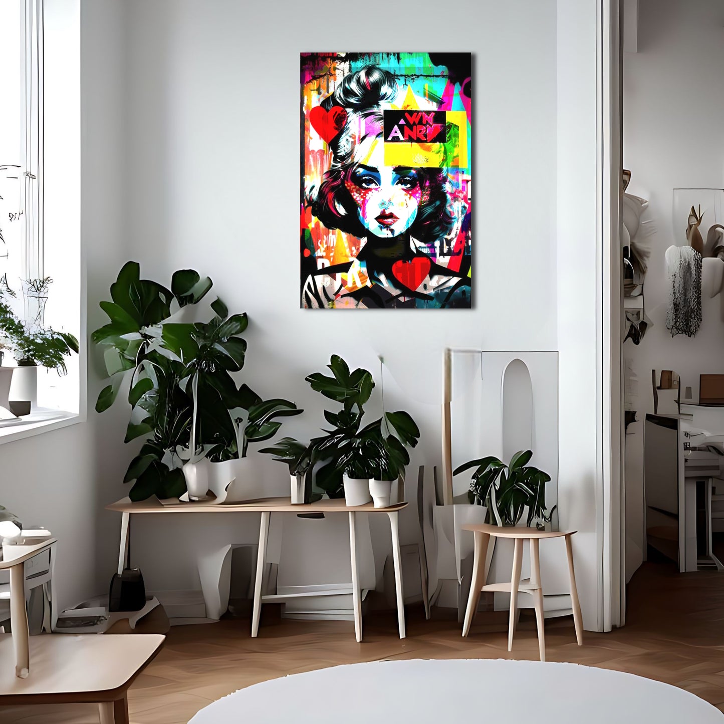 Heartbeat in Neon Pop Art Portraits of Powerful Women