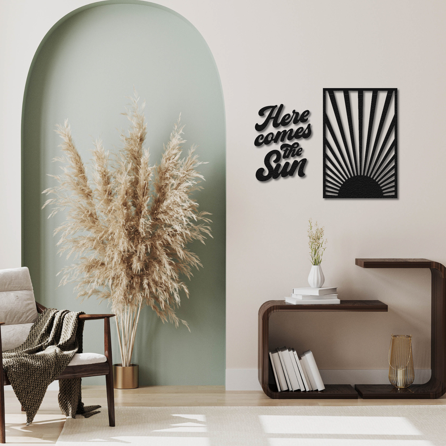 Here Comes The Sun Metal Wall Art