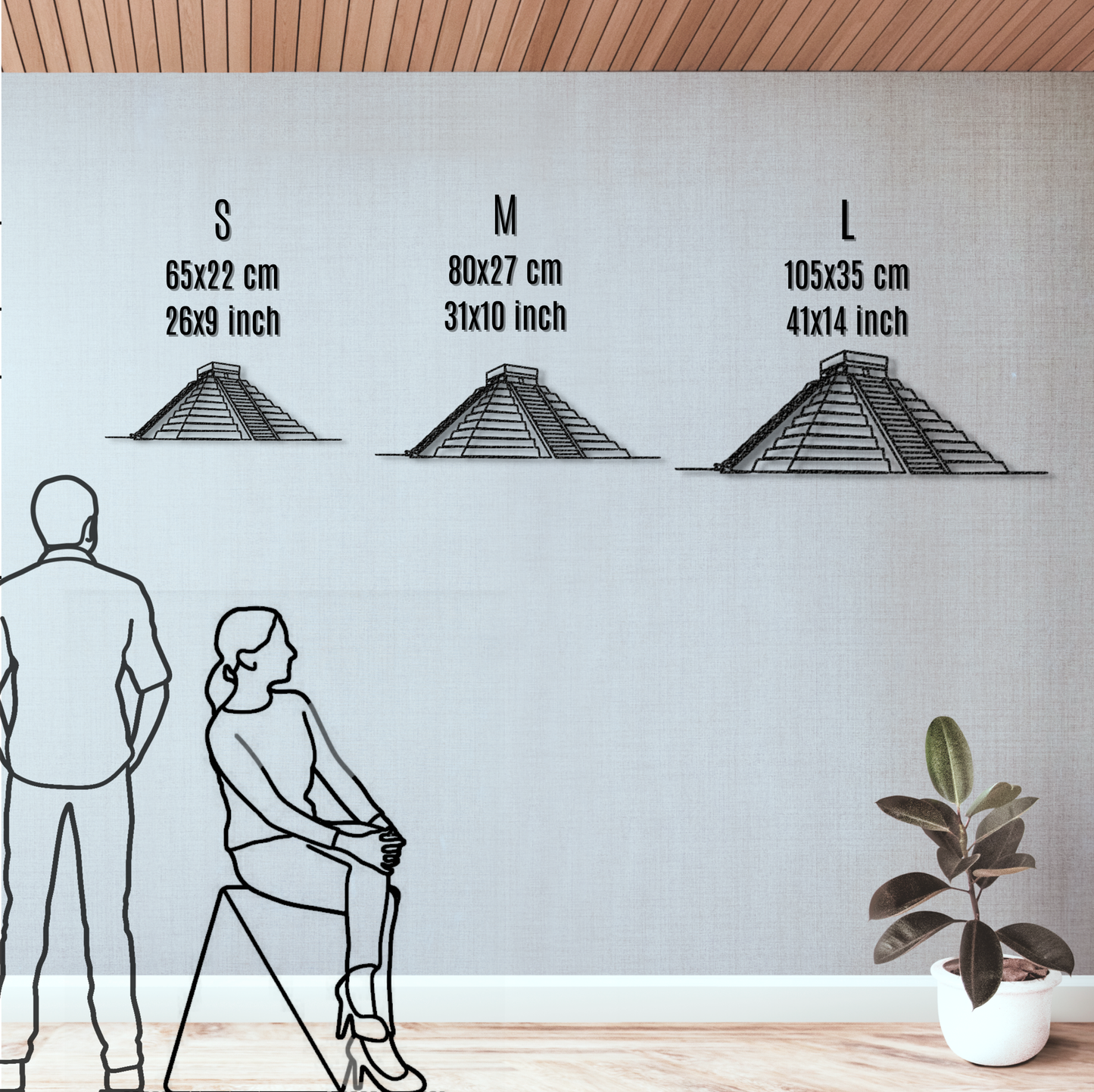 Chichen Itza Metal Wall Art