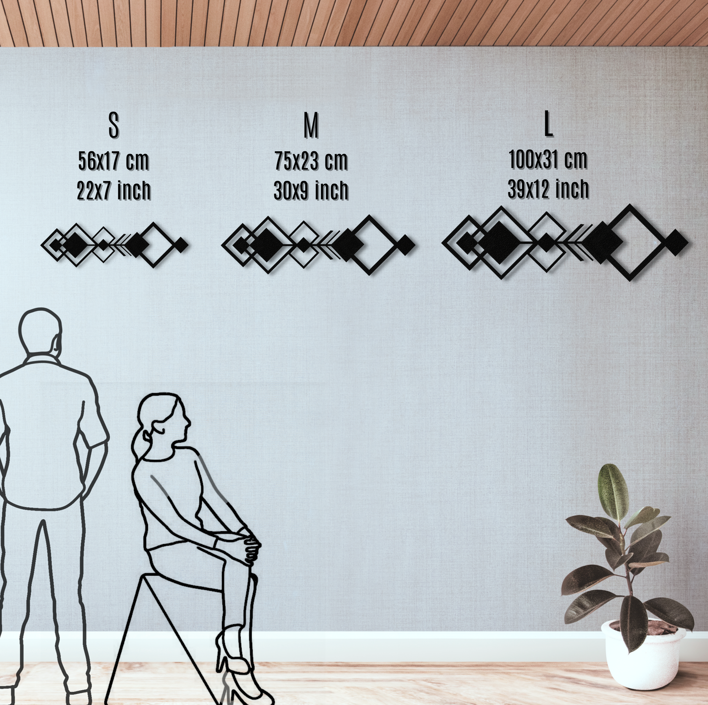 Tribal Arrows Metal Wall Art