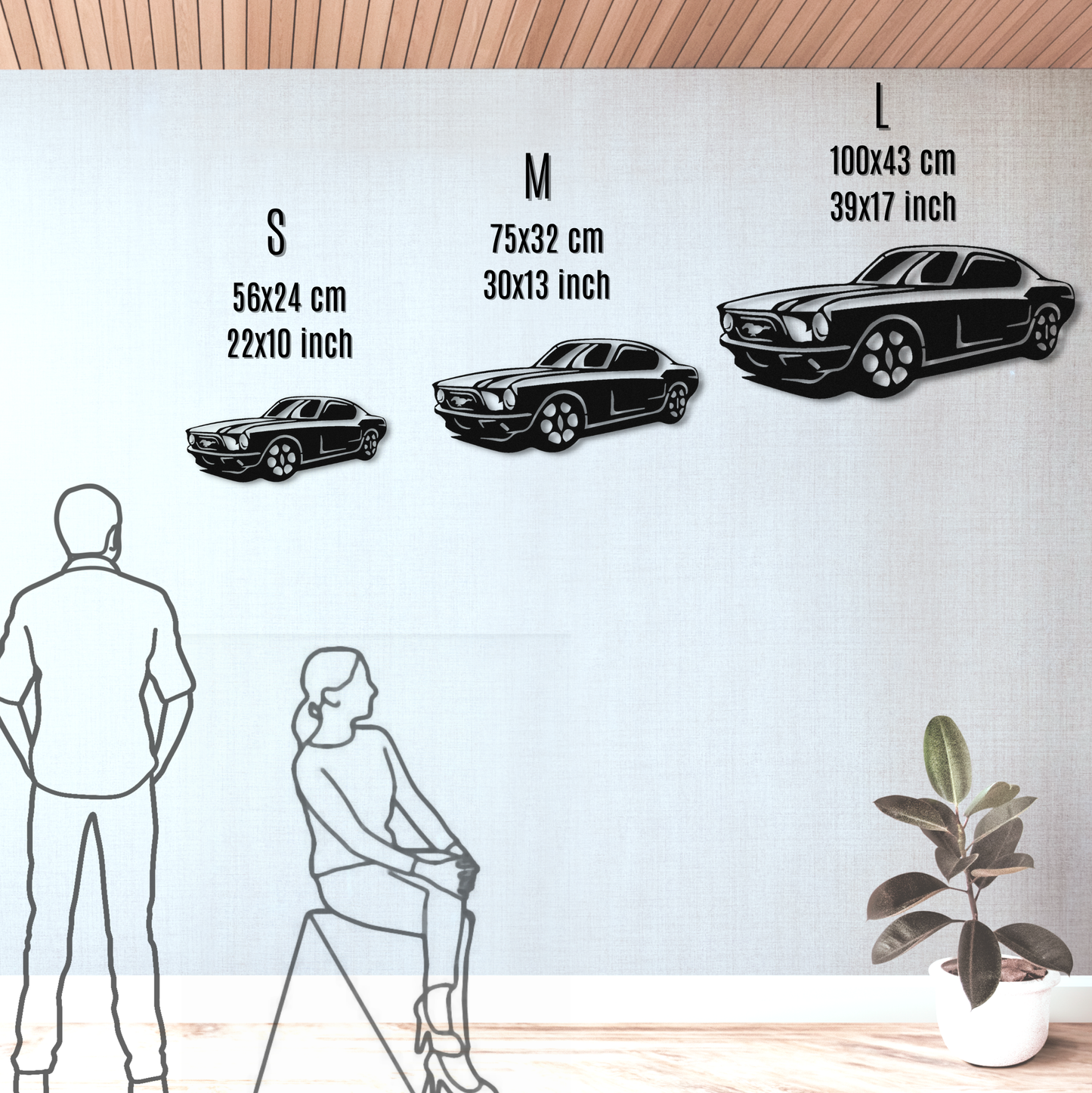 Ford Mustang Metal Wall Art For Garage