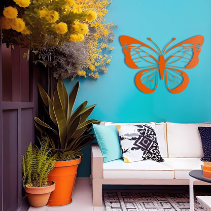 A Garden of Butterflies Outdoor Metal Wall Art