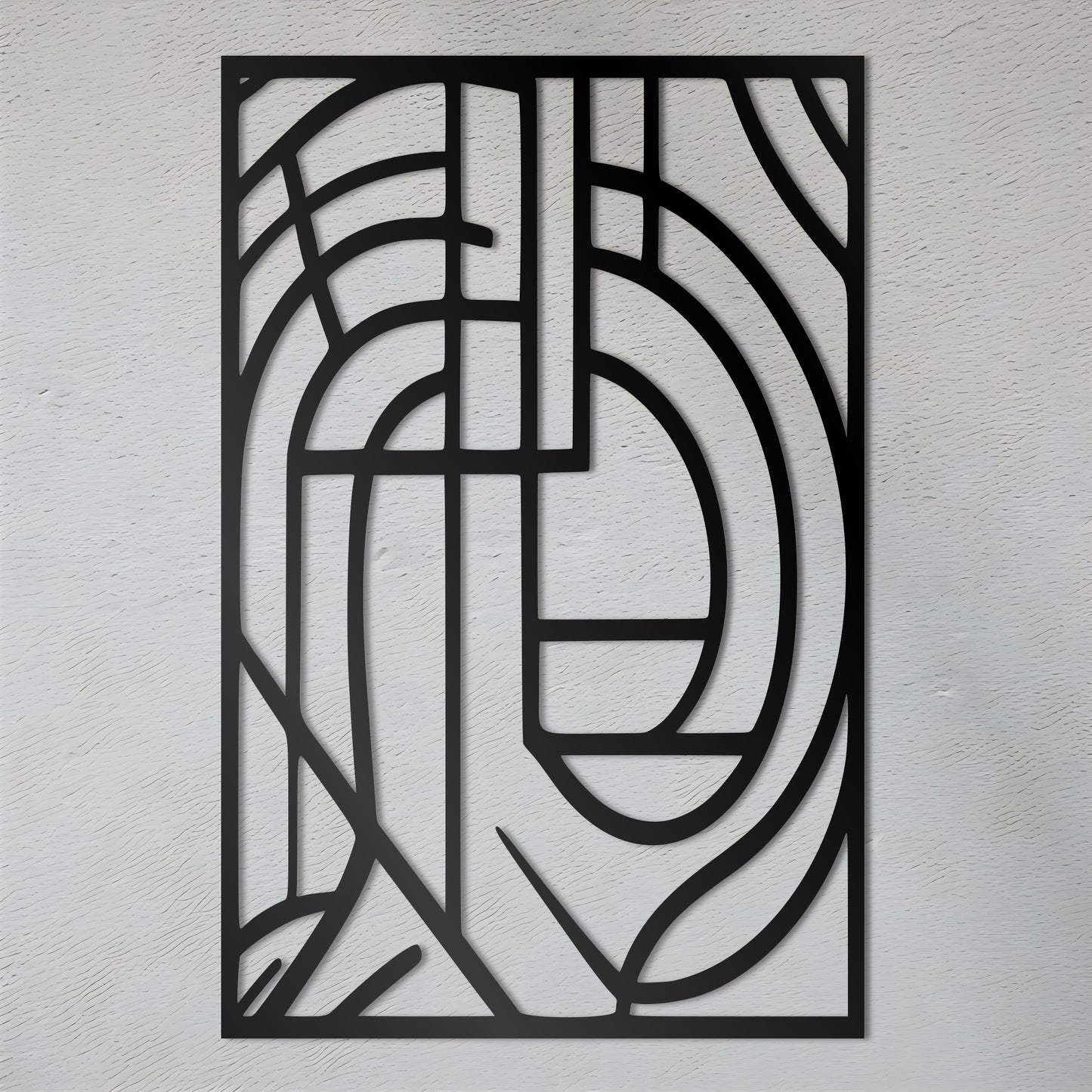 Ancient Look Geometric Metal Wall Art