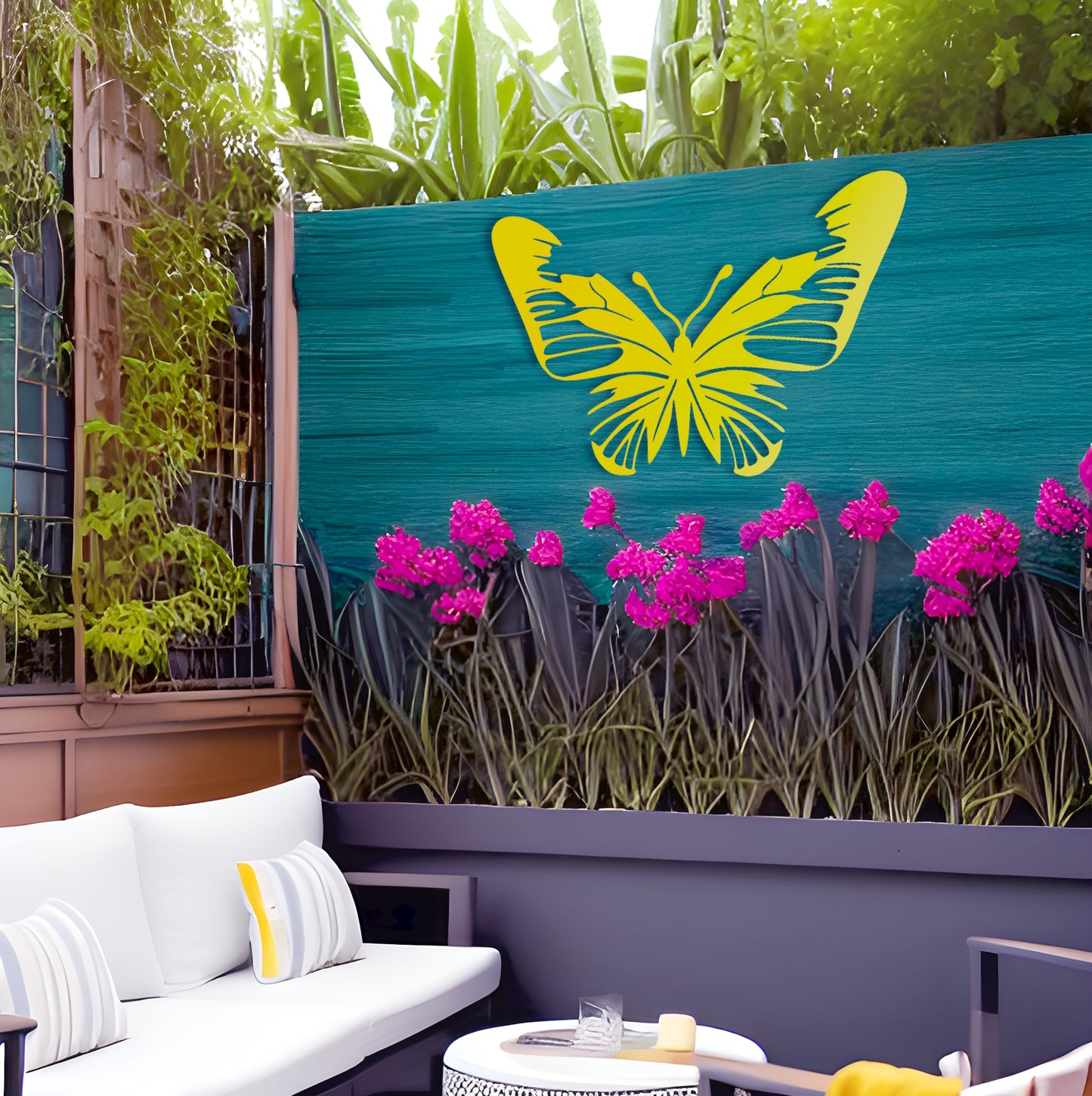 Beautifully Bold Butterfly Large Metal Wall Art