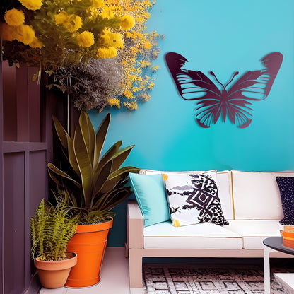 Beautifully Bold Butterfly Large Metal Wall Art