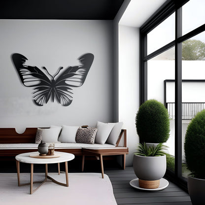 Beautifully Bold Butterfly Large Metal Wall Art