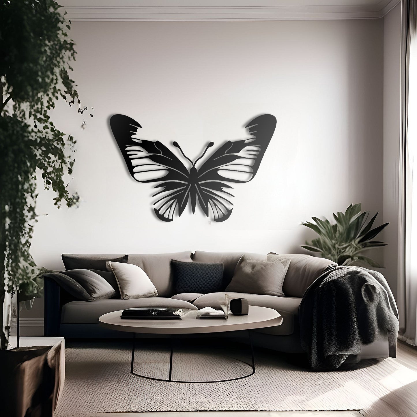 Beautifully Bold Butterfly Large Metal Wall Art