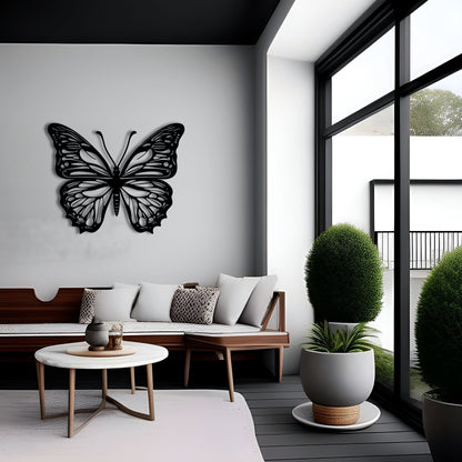 Butterfly Bliss Large Metal Wall Art for Living Room