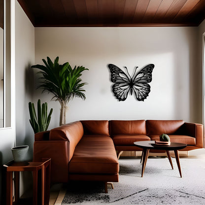 Butterfly Bliss Large Metal Wall Art for Living Room