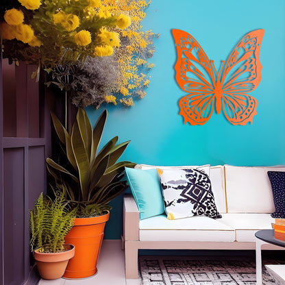 Butterfly Bouquet Large Metal Wall Art