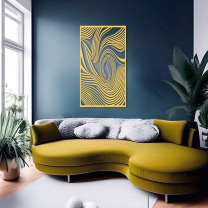 Coherent Soft Organic Abstraction - Abstract Metal Wall Art