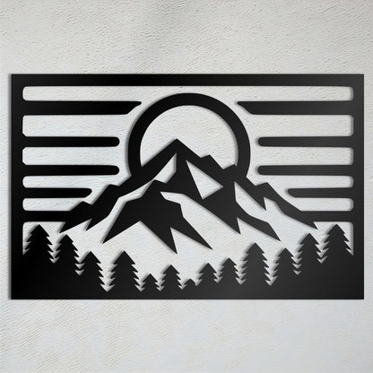 Mountain Metal Wall Art