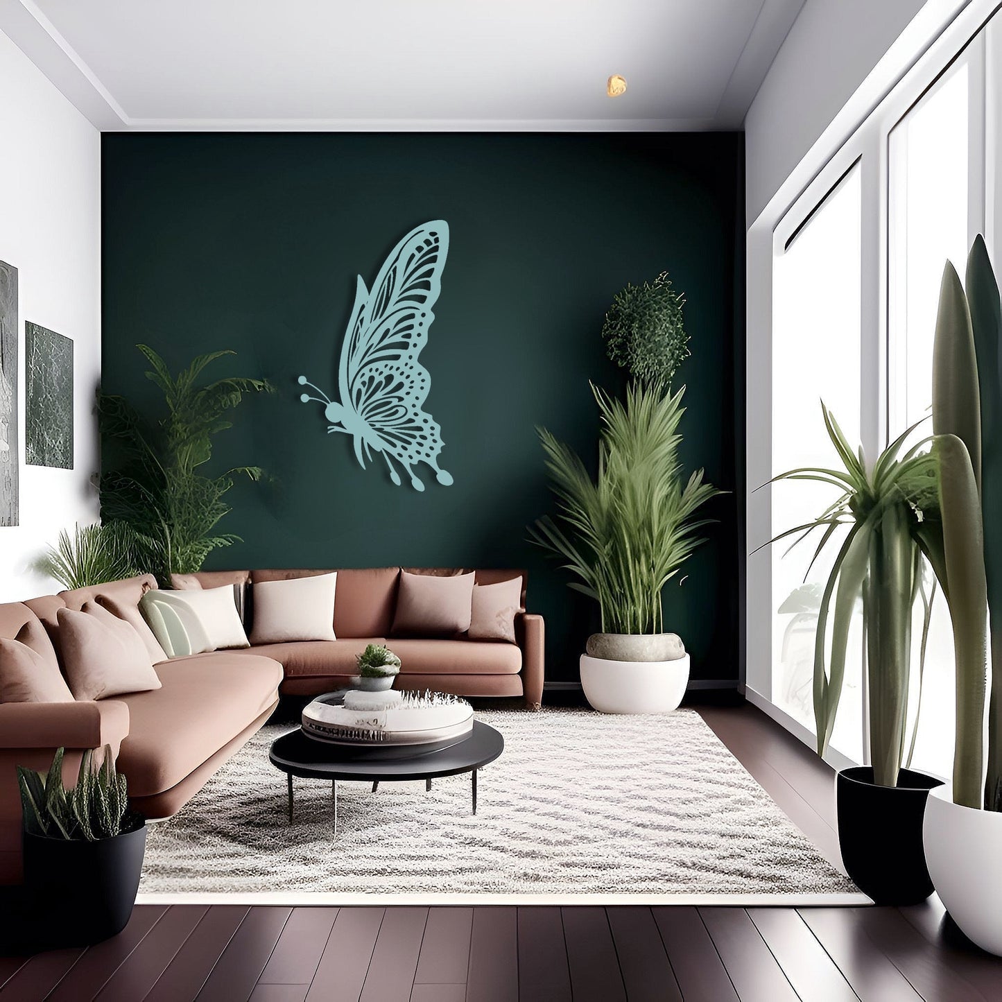 Elegant Escape Symmetrical Butterfly Metal Wall Art