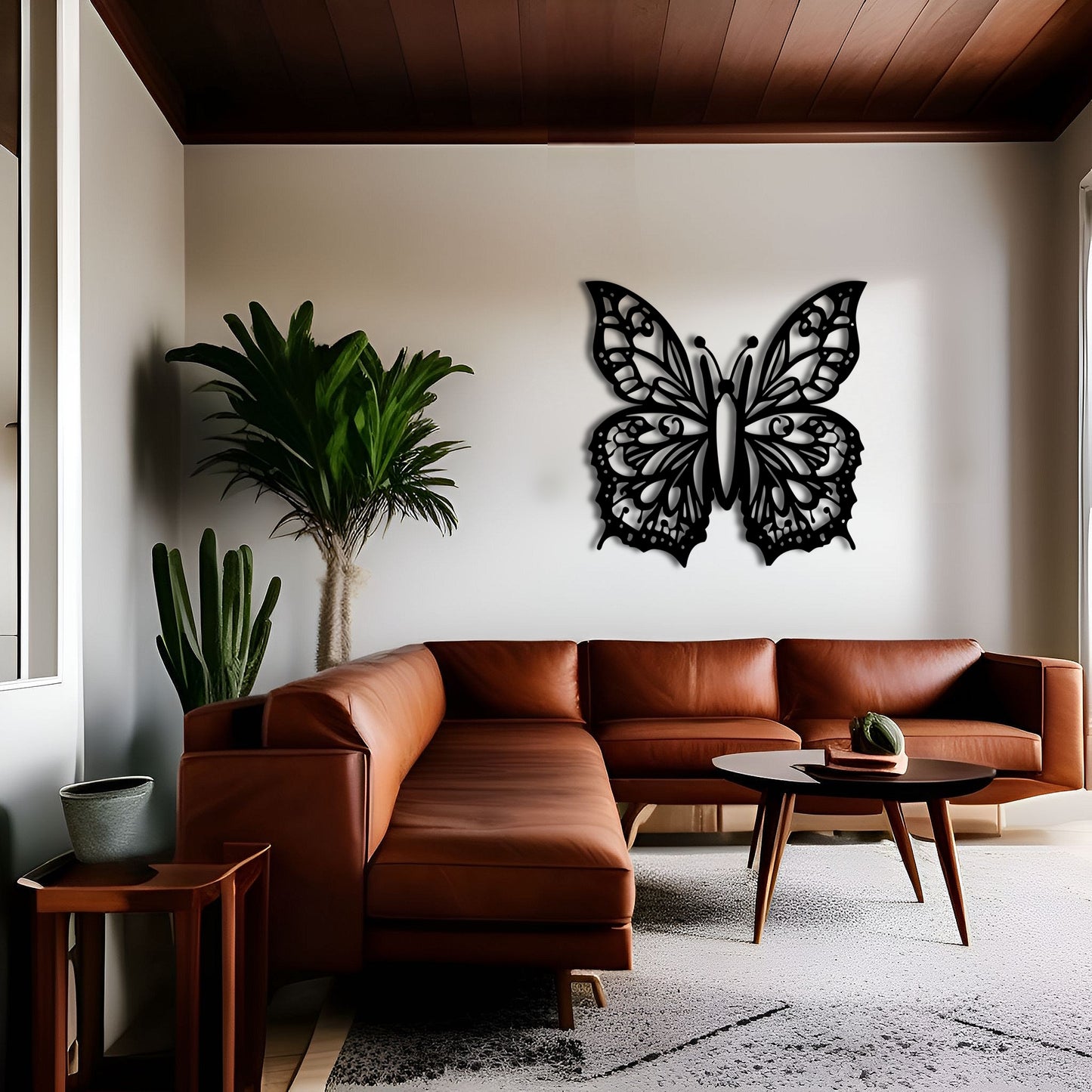 Fluttering Beauty Outdoor Metal Wall Art