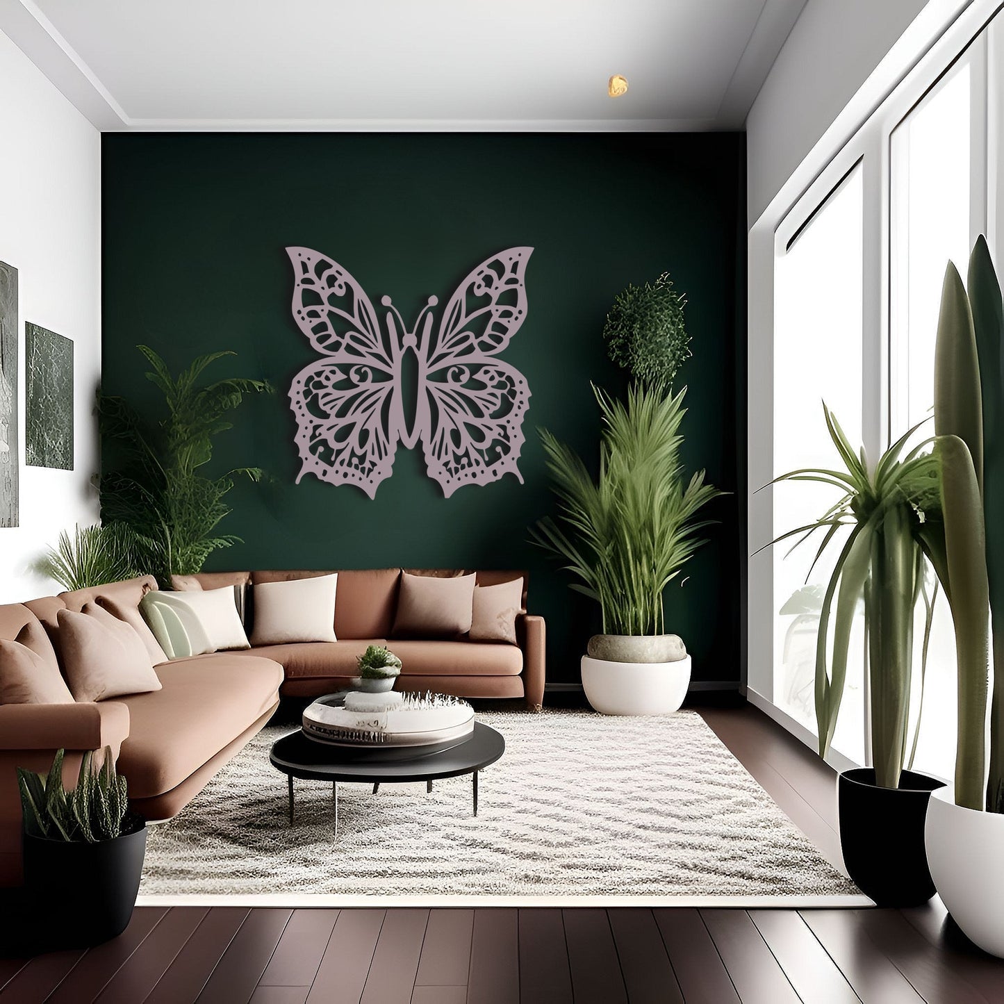 Fluttering Beauty Outdoor Metal Wall Art