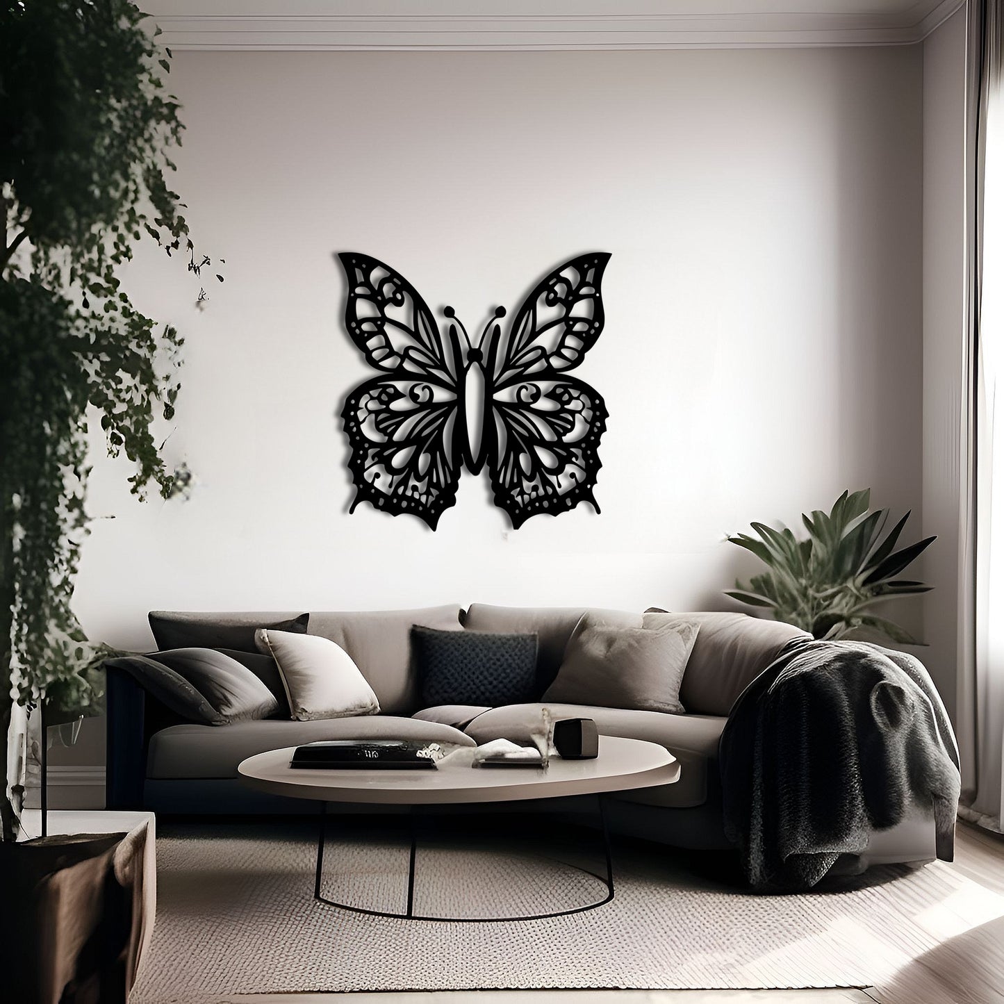 Fluttering Beauty Outdoor Metal Wall Art