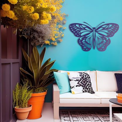 Garden Magic Butterfly Outdoor Metal Wall Art