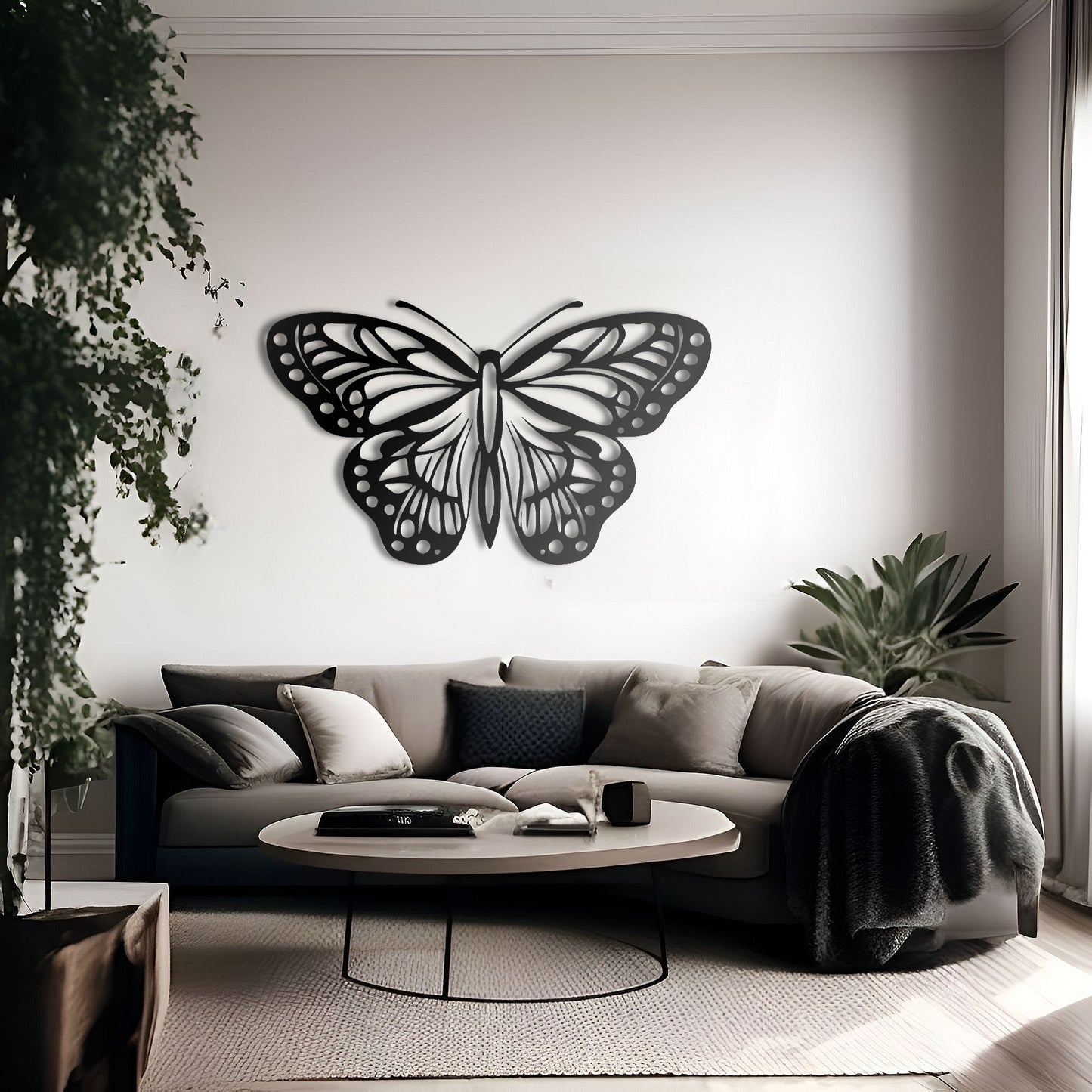 Garden Magic Butterfly Outdoor Metal Wall Art