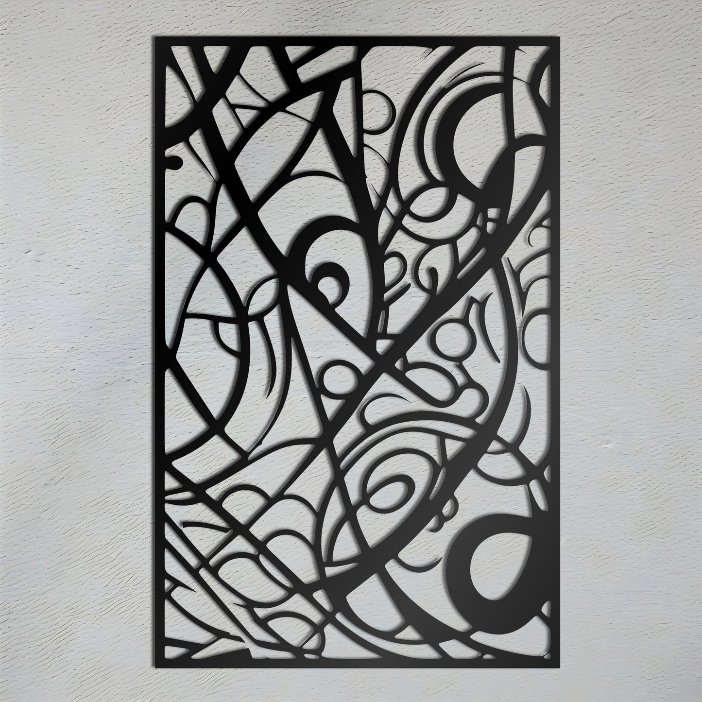 Golden Vines - Abstract Metal Wall Art Inspired by Josef Navrátil