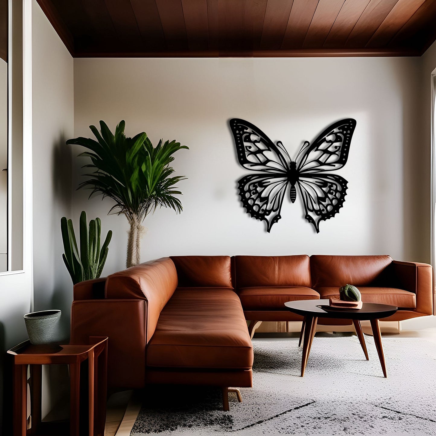 Graceful Flight Metal Butterfly Wall Art