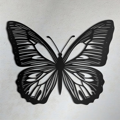 Majestic Beauty Metal Butterfly Wall Art