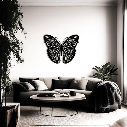 Majestic Monarch Metal Butterfly Wall Decor