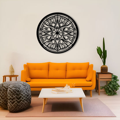 Mandala Wall Art - Spiraling and Intricate Design for Yoga and Meditation