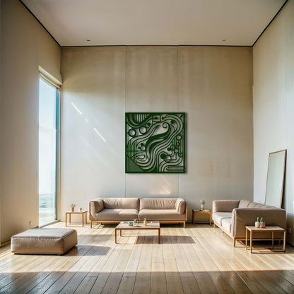 Modern Geometric Metal Wall Art