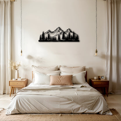 Mountain Metal Wall Art V1