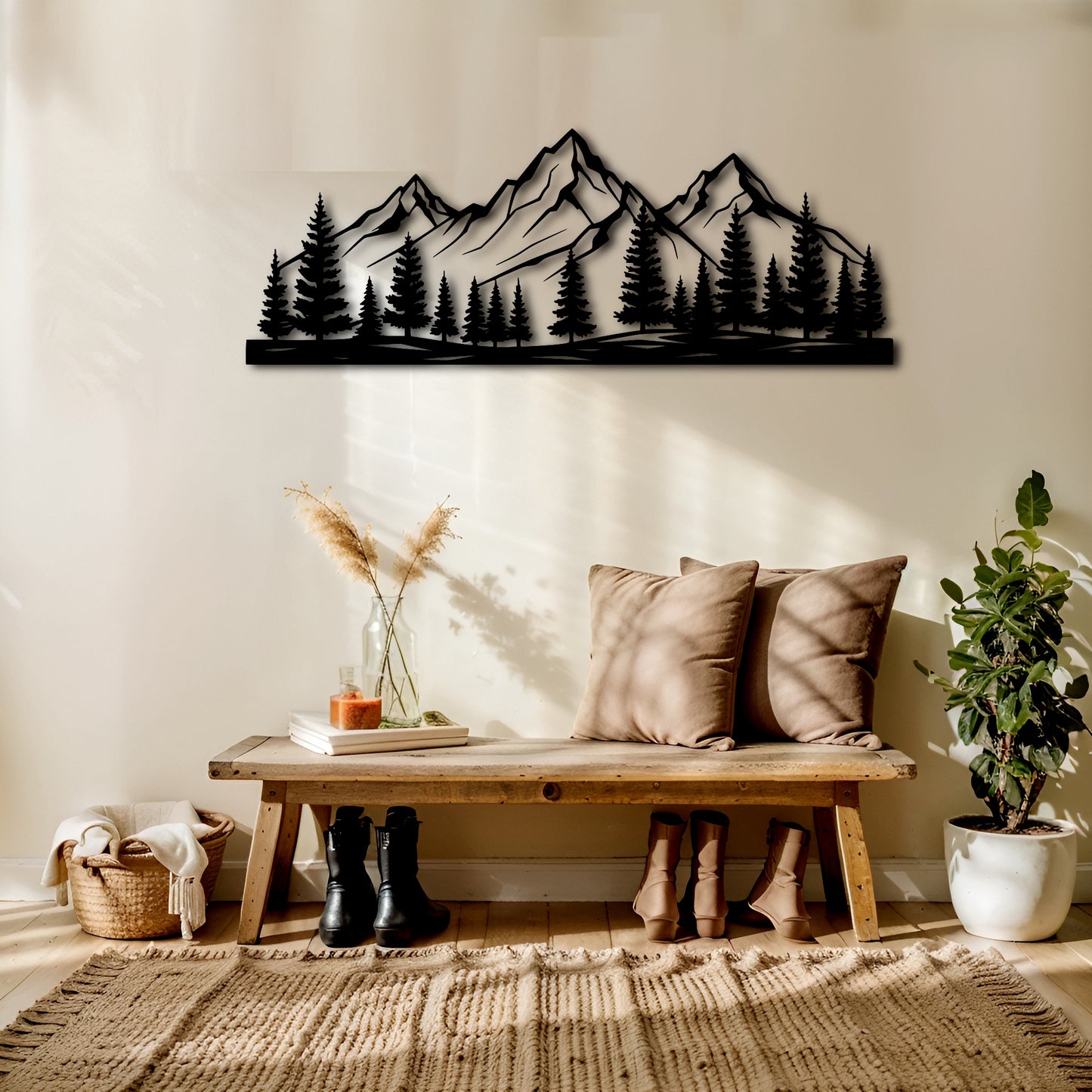 Mountain Metal Wall Art V1