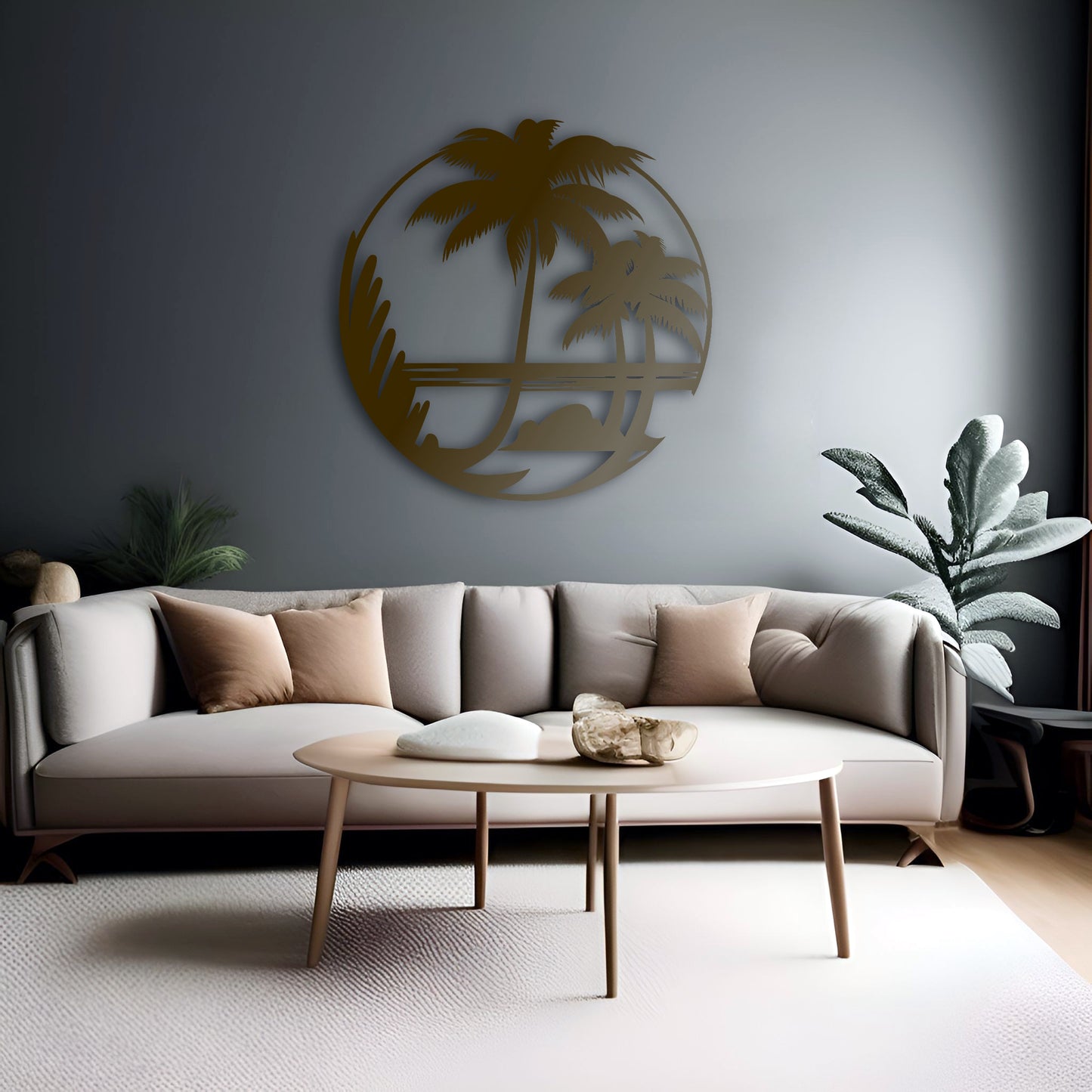 Palm Paradise Metal Wall Decor