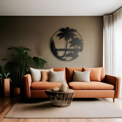 Palm Paradise Metal Wall Decor