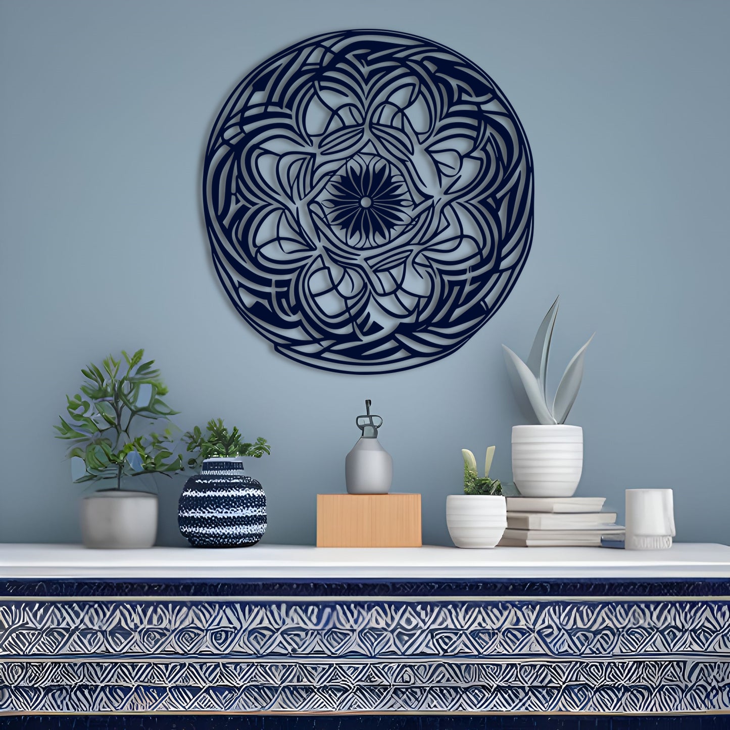 Radiant Mandala Wall Art for Yoga and Meditation