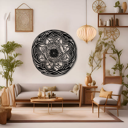 Radiant Mandala Wall Art for Yoga and Meditation