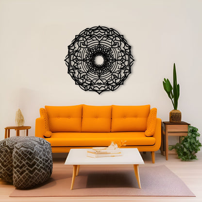 Symmetrical Mandala Ornament for Yoga and Meditation Wall Art