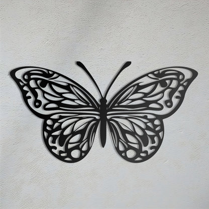 Symmetrical Splendor Butterfly Metal Wall Art for Living Room