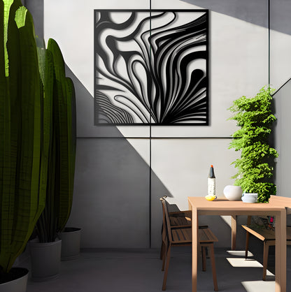 Tiger Stripes - Abstract Metal Wall Art Inspired by Dechko Uzunov