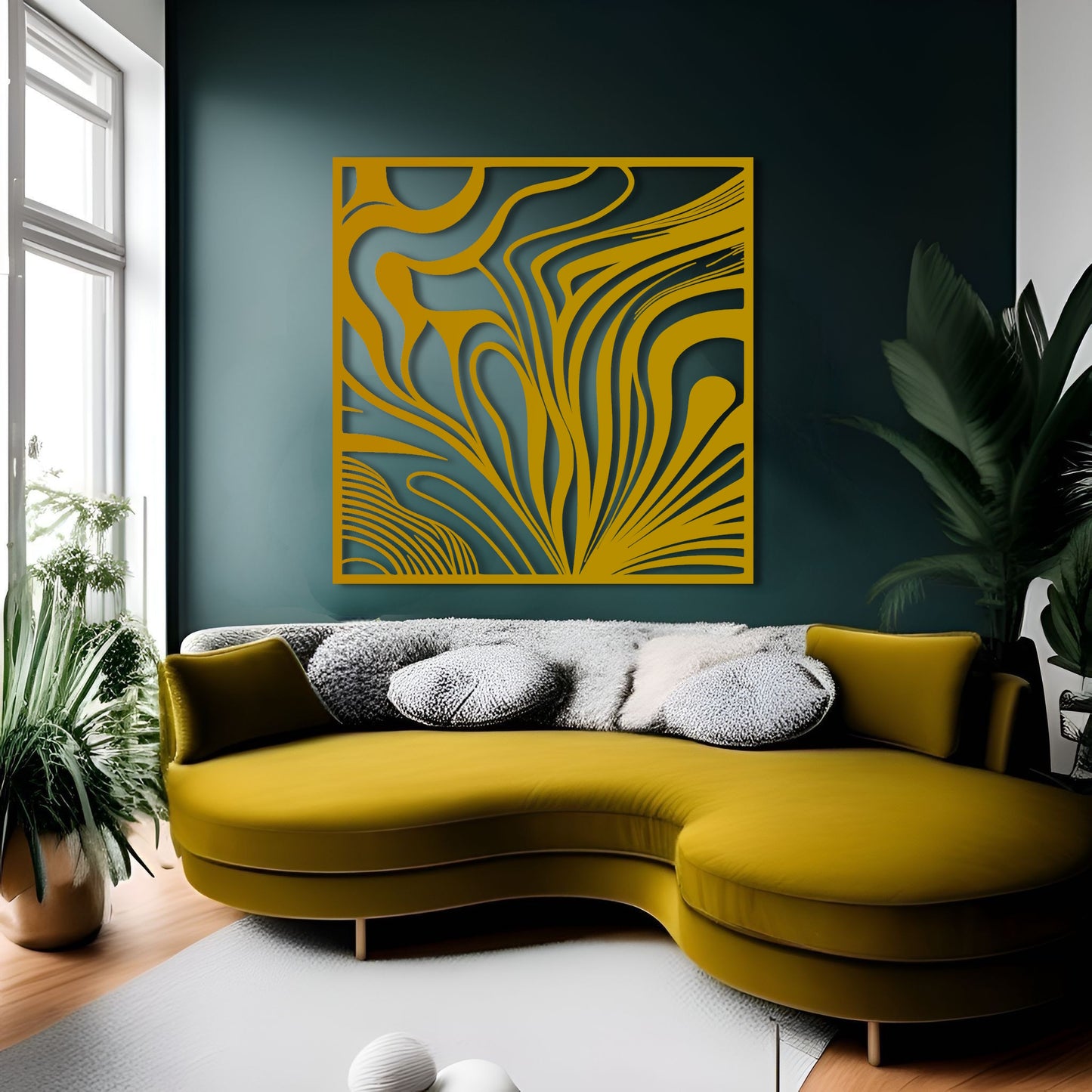 Tiger Stripes - Abstract Metal Wall Art Inspired by Dechko Uzunov