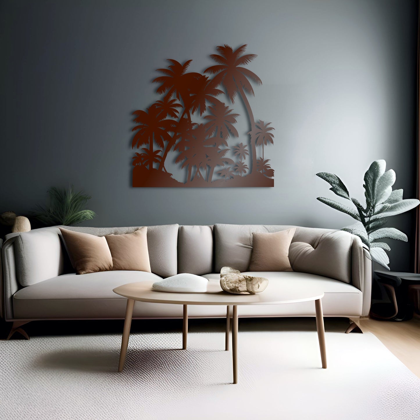 Tropical Island	Metal Wall Art Decor