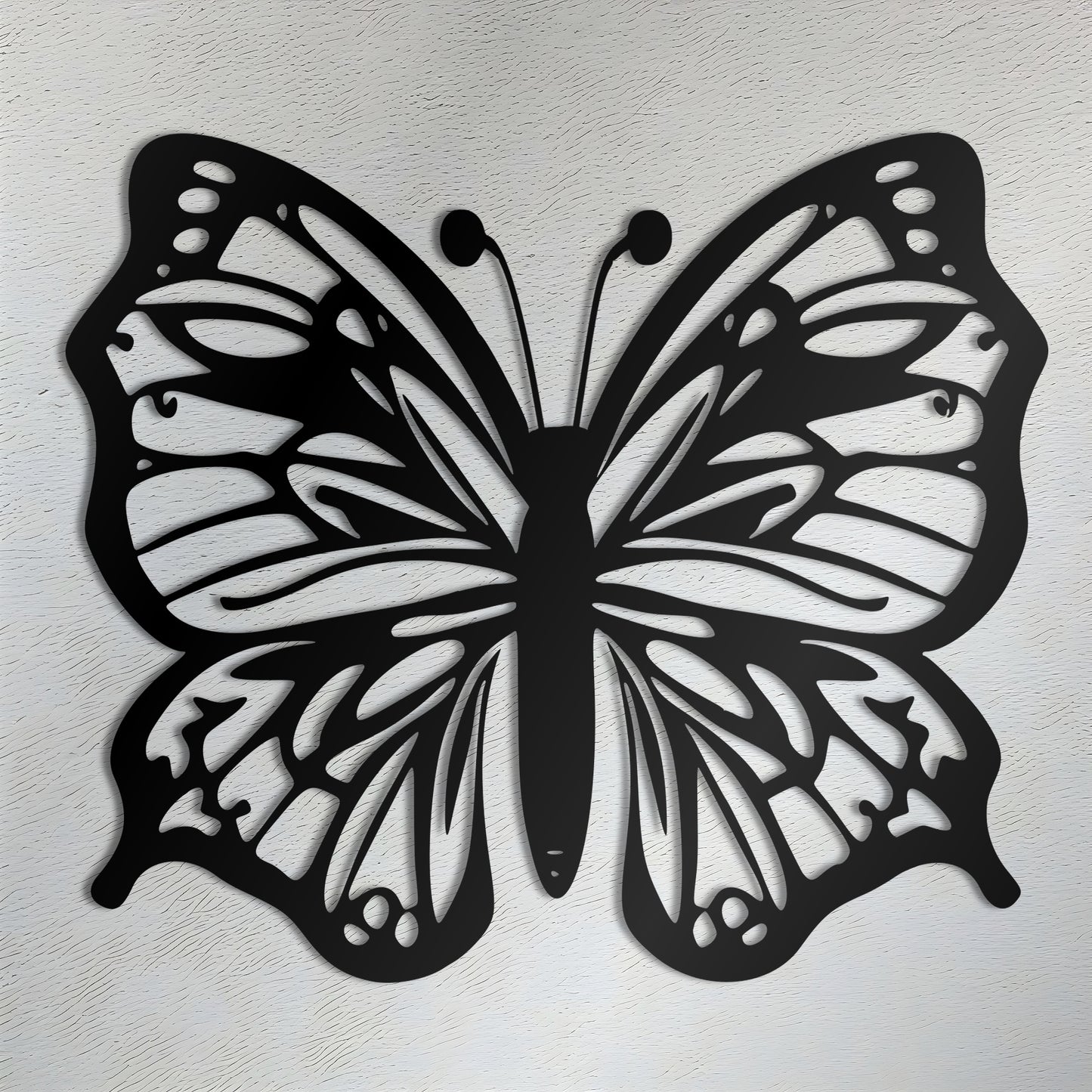 Winged Serenity Butterfly Metal Wall Art