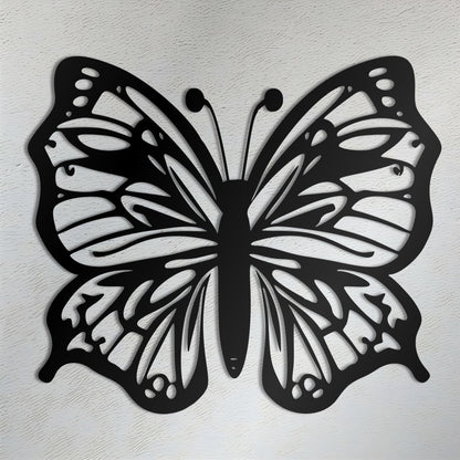 Winged Serenity Butterfly Metal Wall Art