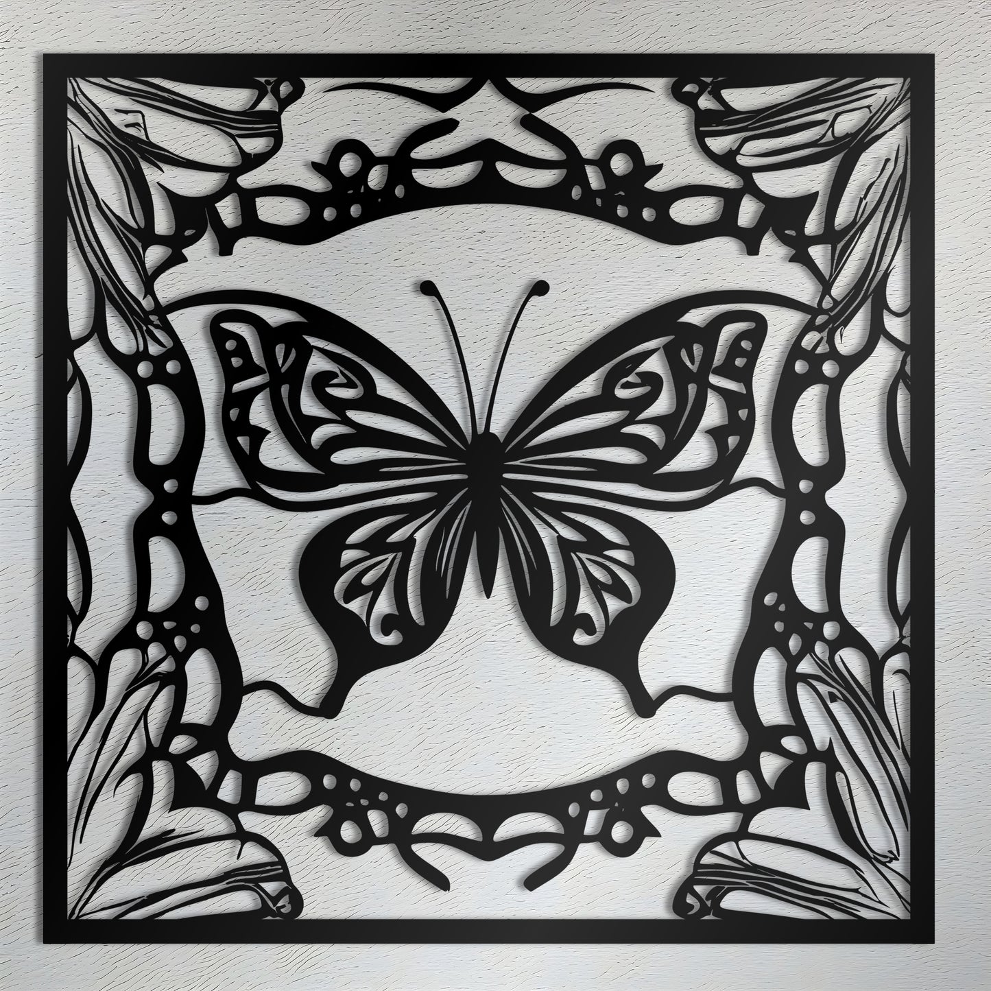 Winged Wonders Butterfly Metal Wall Art for Living Room