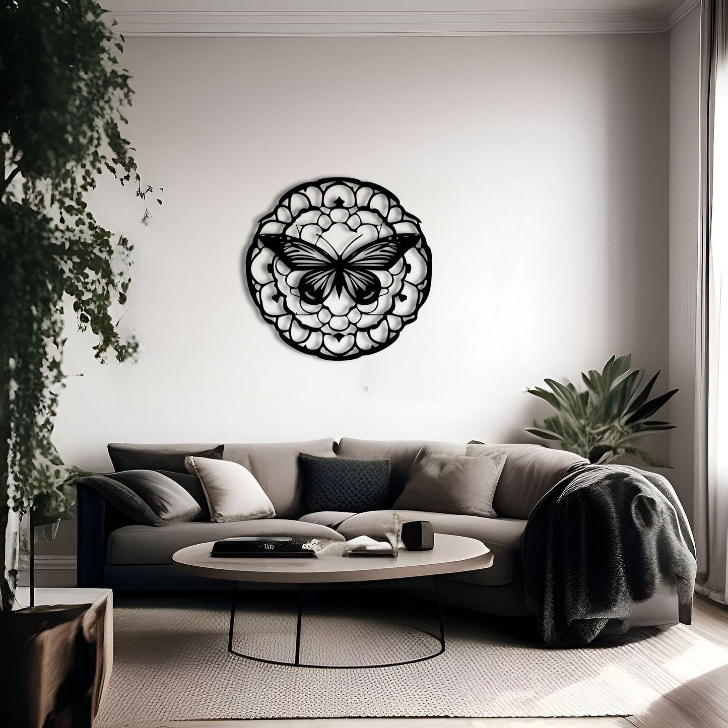 Wings of Wonder Symmetrical Butterfly Wall Art