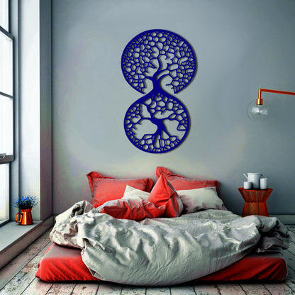 Kaballah Inspired Tree Of Life Metal Wall Art