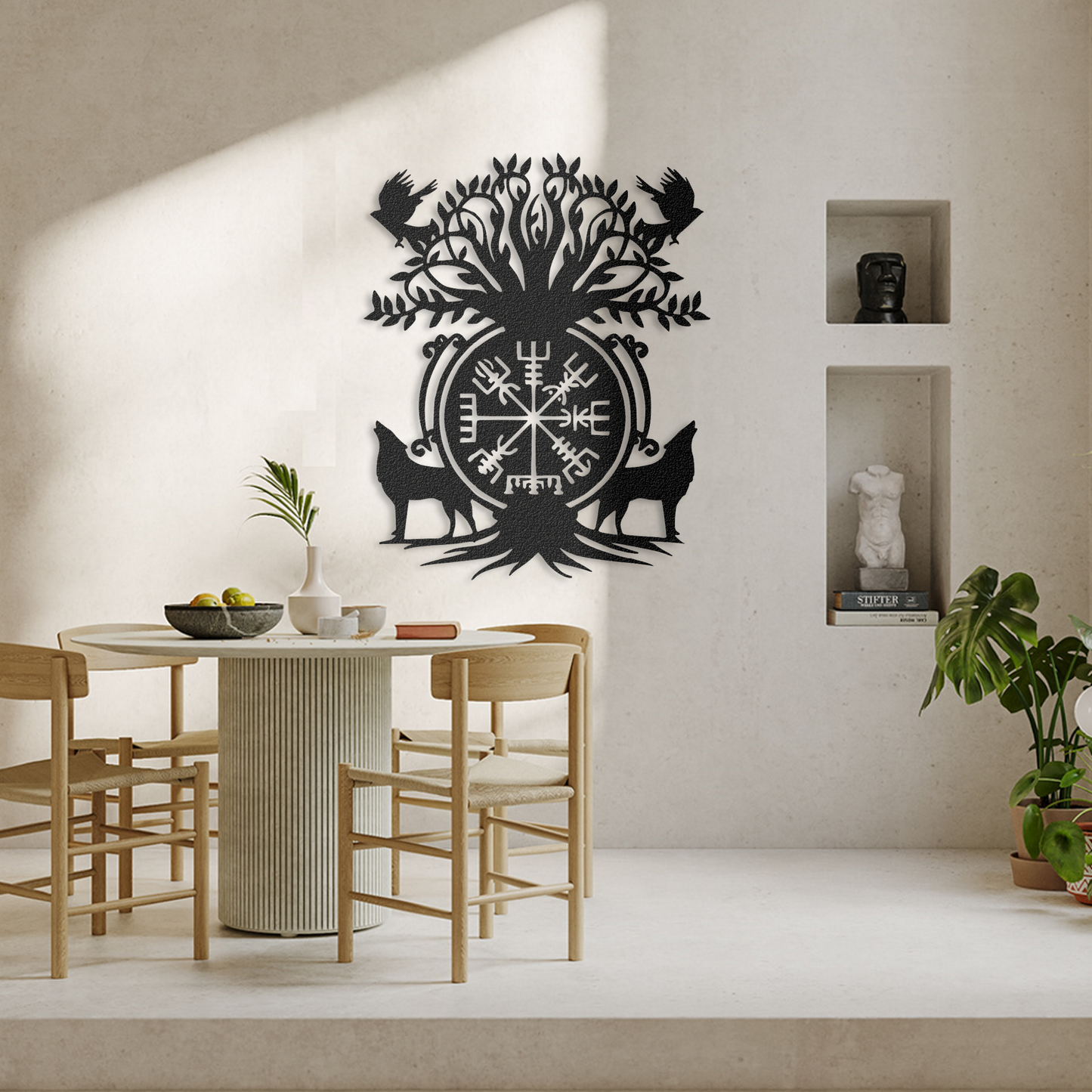 Vegvisir Viking Compass Metal Wall Art