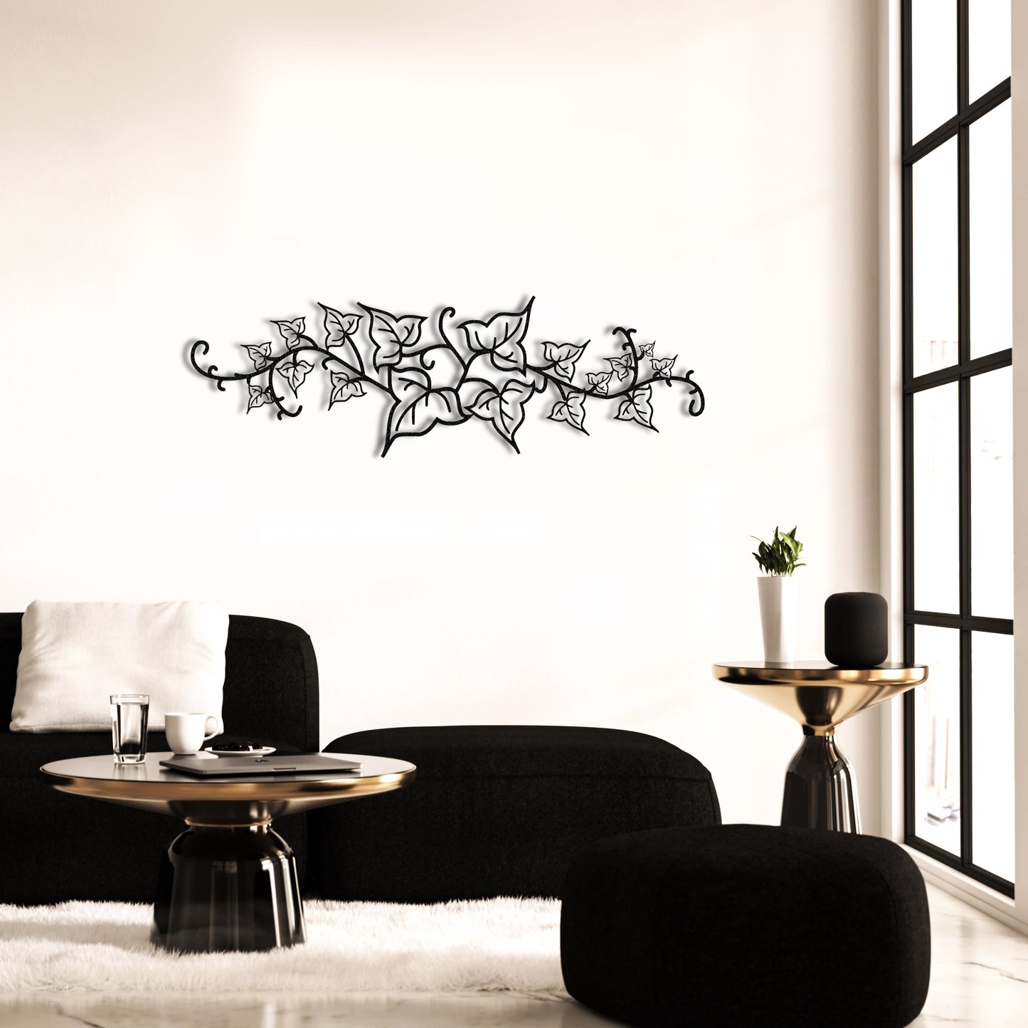 Ivy Leaf Metal Wall Art