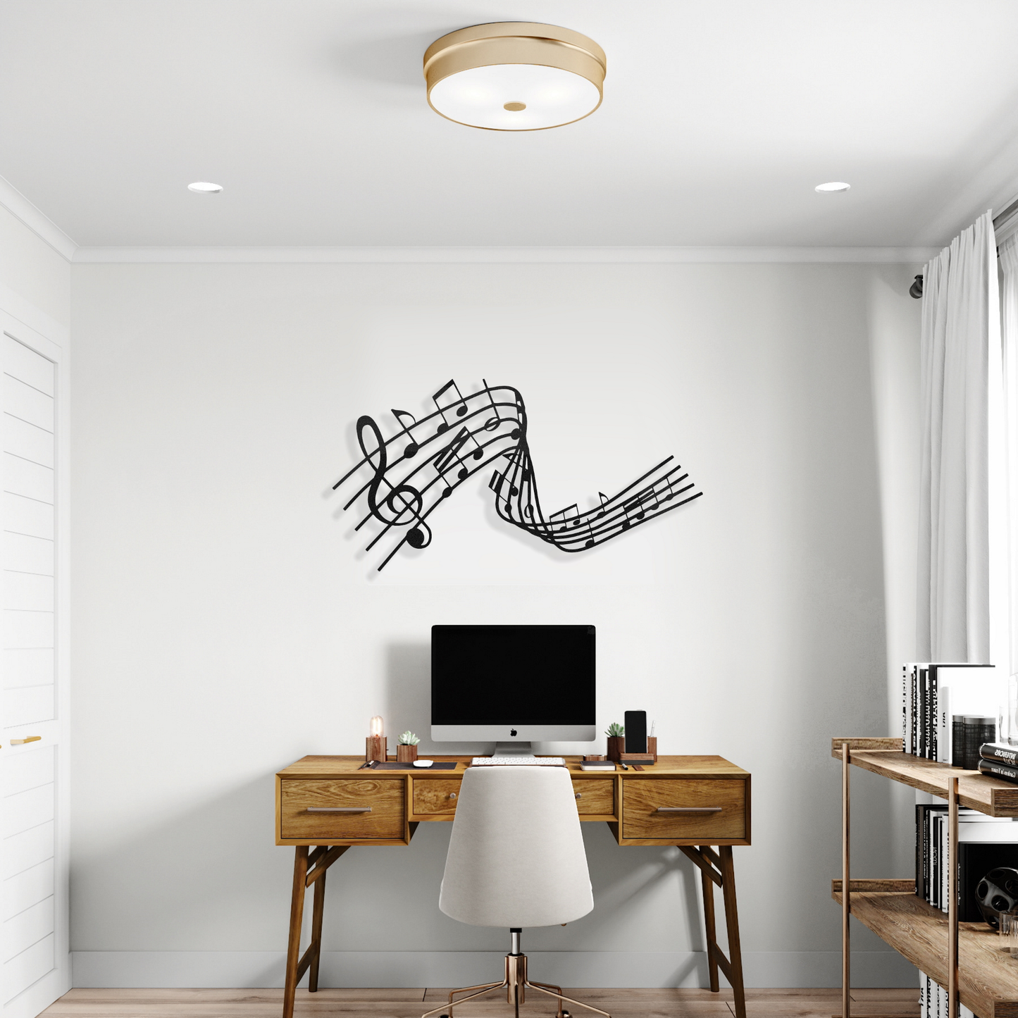 Musical Notes Metal Wall Art