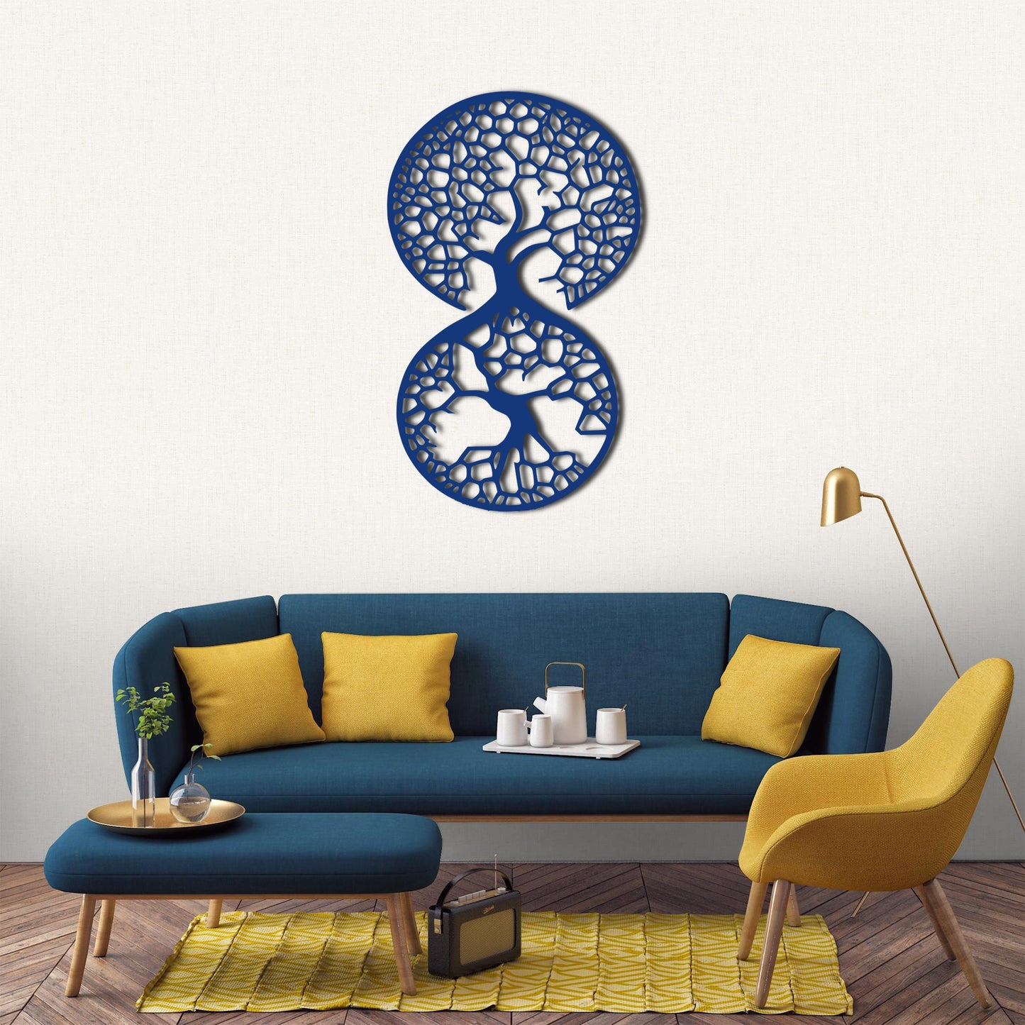 Kaballah Inspired Tree Of Life Metal Wall Art