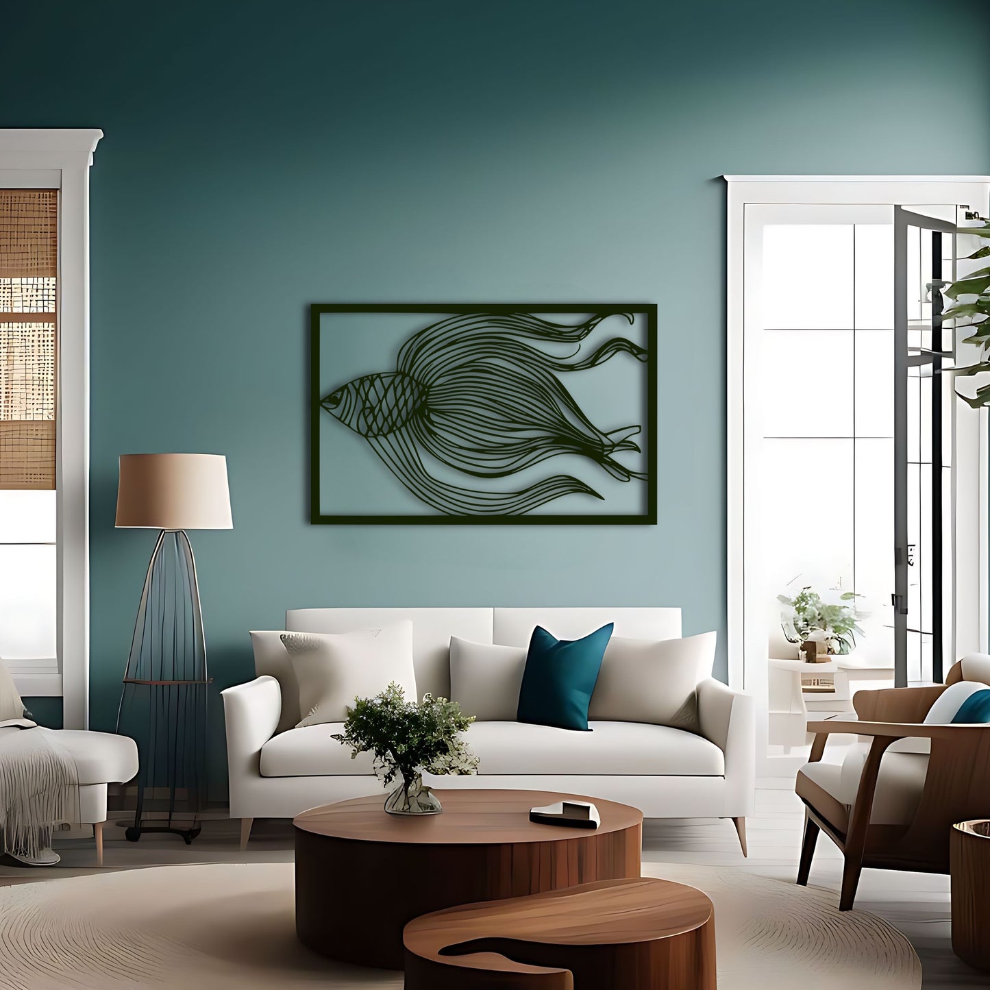 Abstract Fish Art Unique Gift for Fish and Ocean Lovers